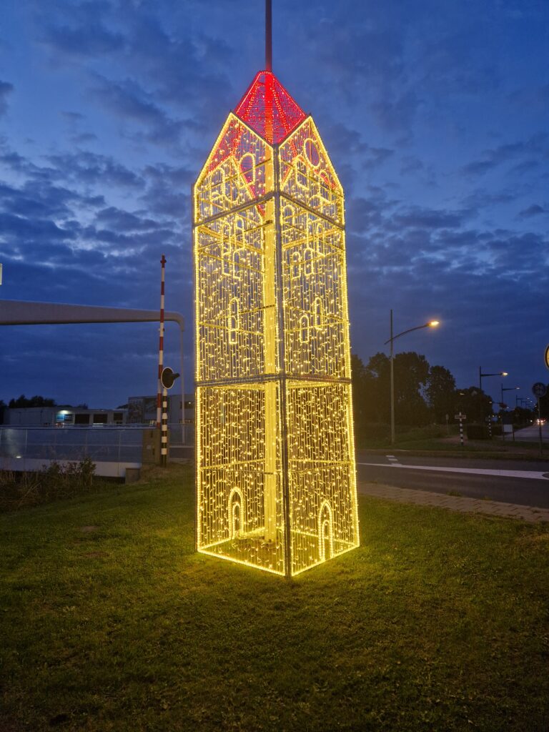 Verlichte torens Bedum