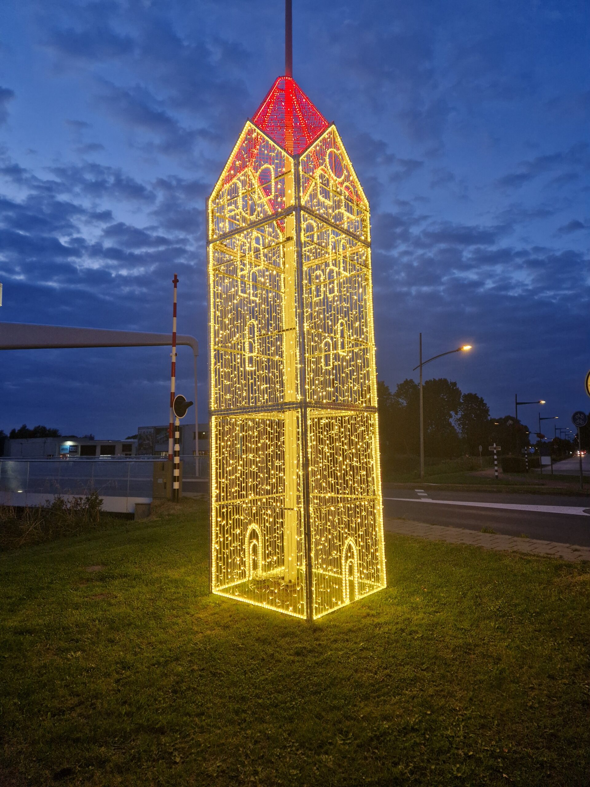 Verlichte torens Bedum